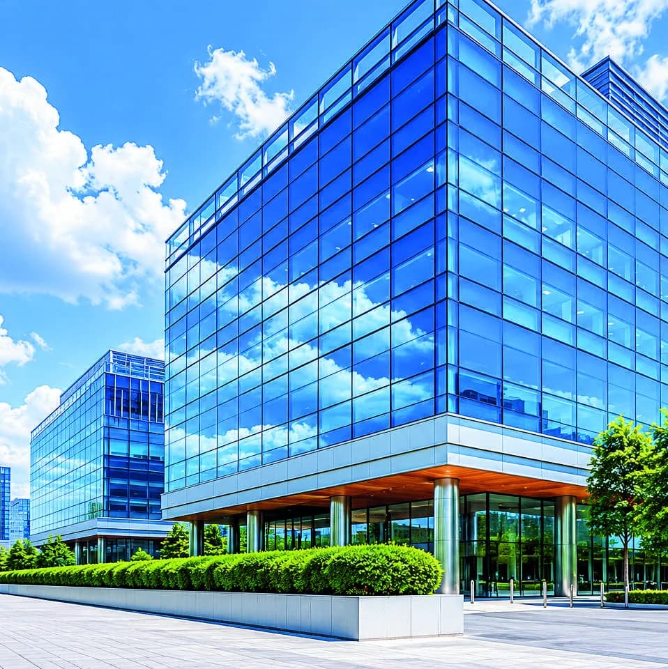 Modern corporate building shown in the MMPL company profile